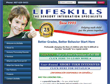 Tablet Screenshot of lifeskillscenter.com